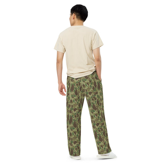 American Frog Skin Jungle CAMO unisex wide leg pants Wide Pants