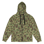 American Frog Skin Jungle CAMO Unisex Zip Hoodie - 2XS