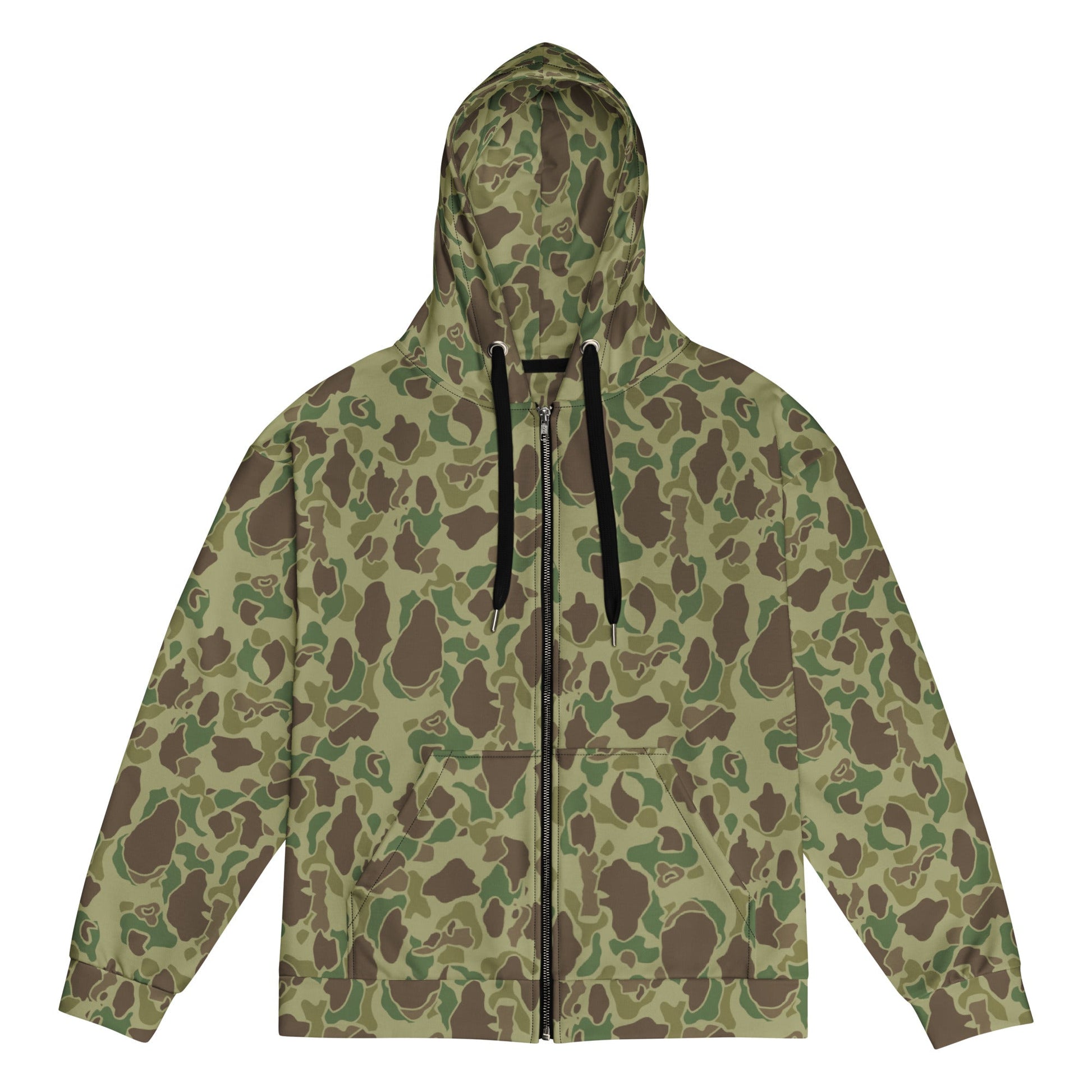 American Frog Skin Jungle CAMO Unisex zip hoodie - 2XS - Zip Hoodies