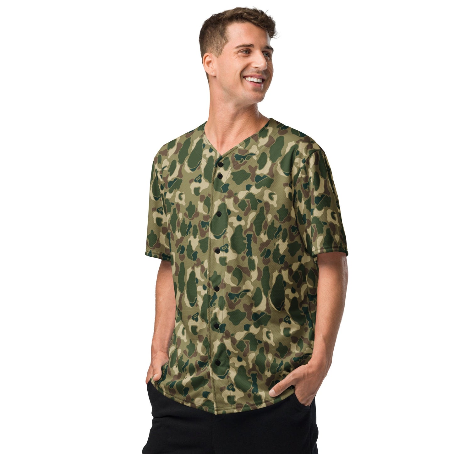 American Frog Skin Multi-terrain CAMO baseball jersey - Baseball Jerseys