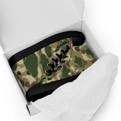 American Frog Skin Multi-terrain CAMO Mens High-Top Canvas Shoes