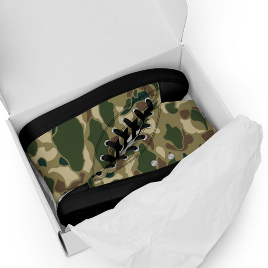 American Frog Skin Multi-terrain CAMO Mens high top canvas shoes - High Top Canvas Shoes