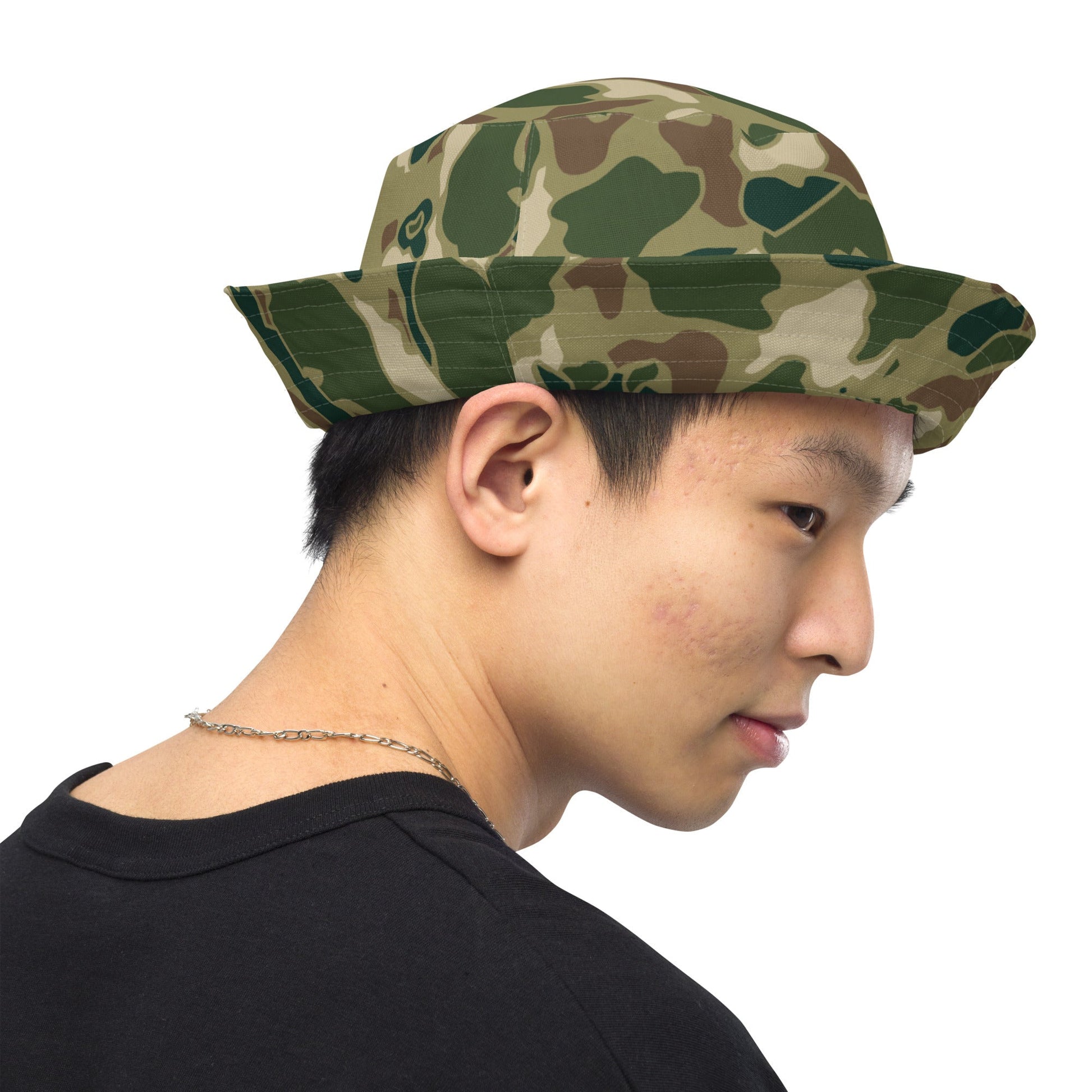 American Frog Skin Multi-terrain CAMO Reversible bucket hat - Bucket Hats