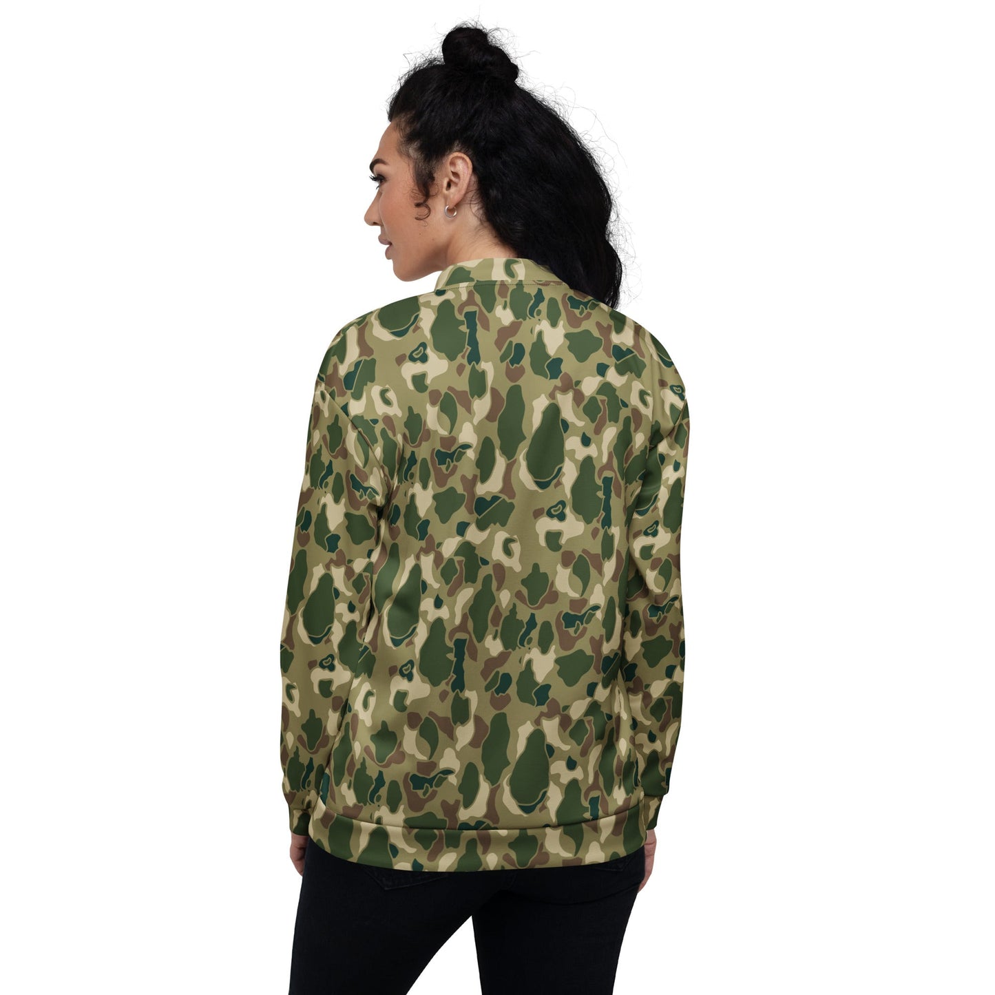 American Frog Skin Multi-terrain CAMO Unisex Bomber Jacket
