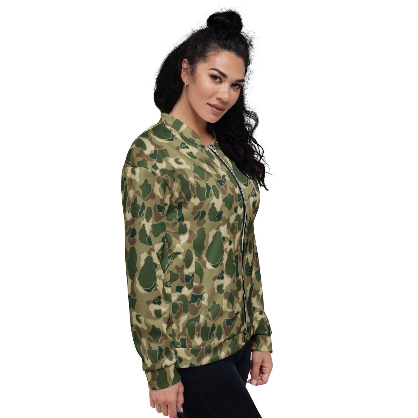 American Frog Skin Multi-terrain CAMO Unisex Bomber Jacket