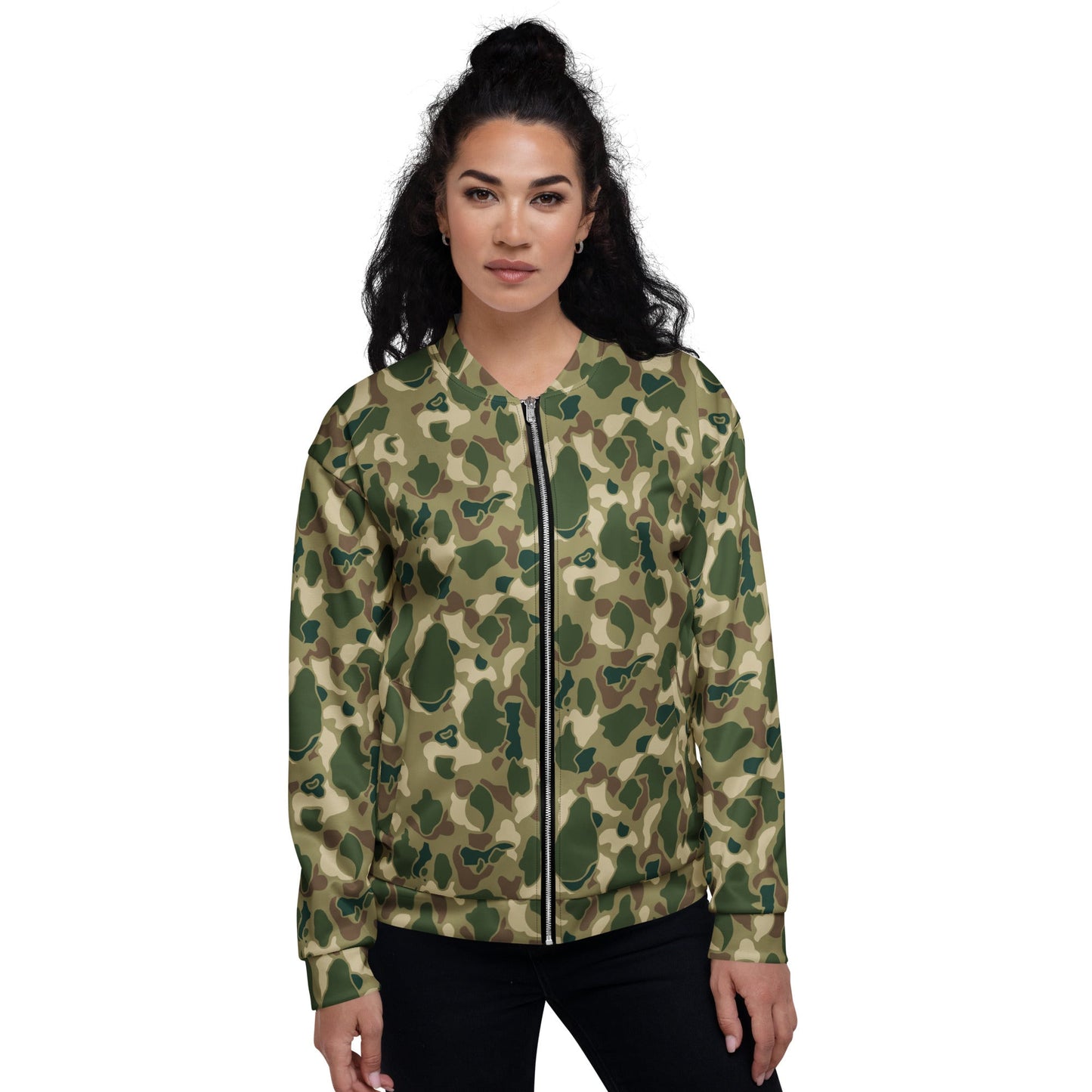 American Frog Skin Multi-terrain CAMO Unisex Bomber Jacket
