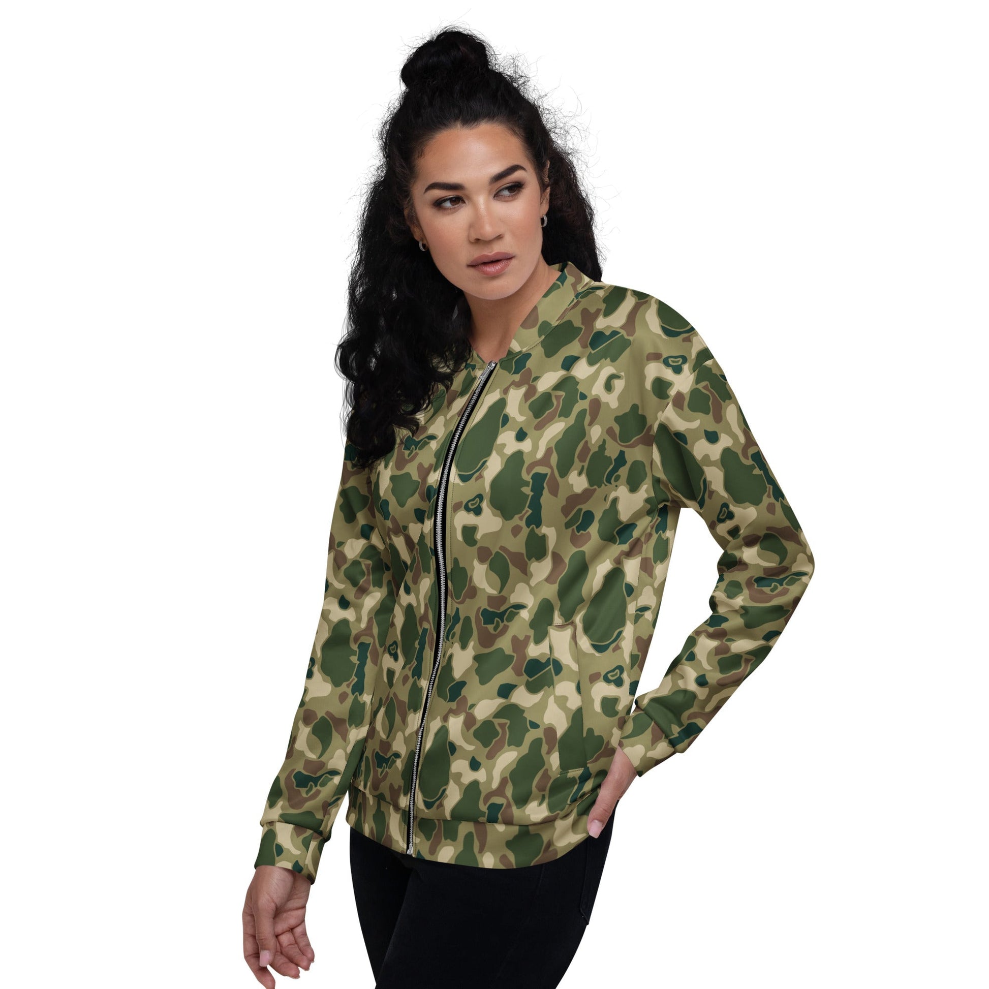 American Frog Skin Multi-terrain CAMO Unisex Bomber Jacket