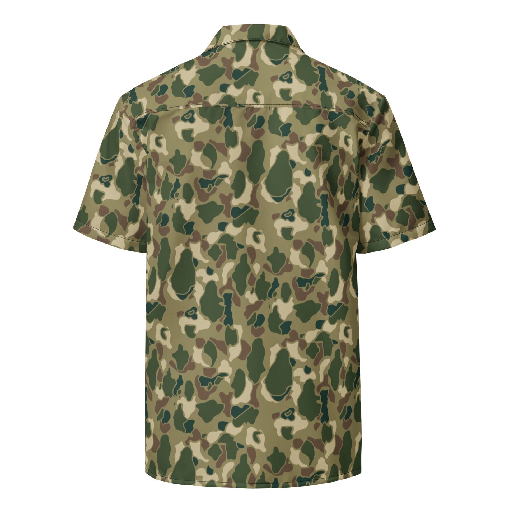 American Frog Skin Multi-terrain CAMO Unisex Short-Sleeve Button Shirt