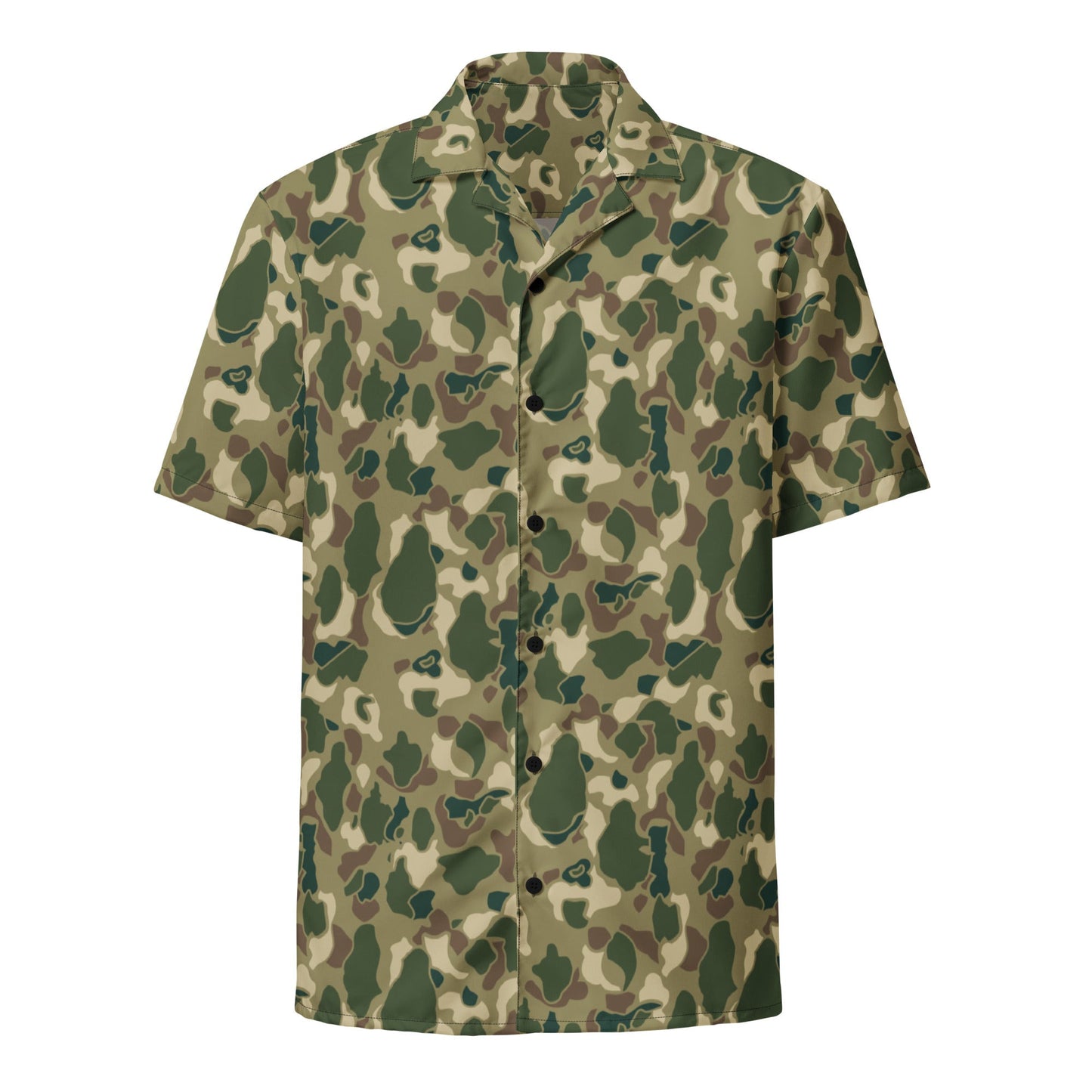 American Frog Skin Multi-terrain CAMO Unisex Short-Sleeve Button Shirt