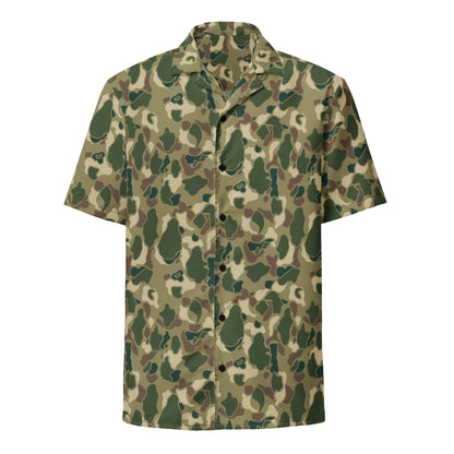 American Frog Skin Multi-terrain CAMO Unisex Short-Sleeve Button Shirt