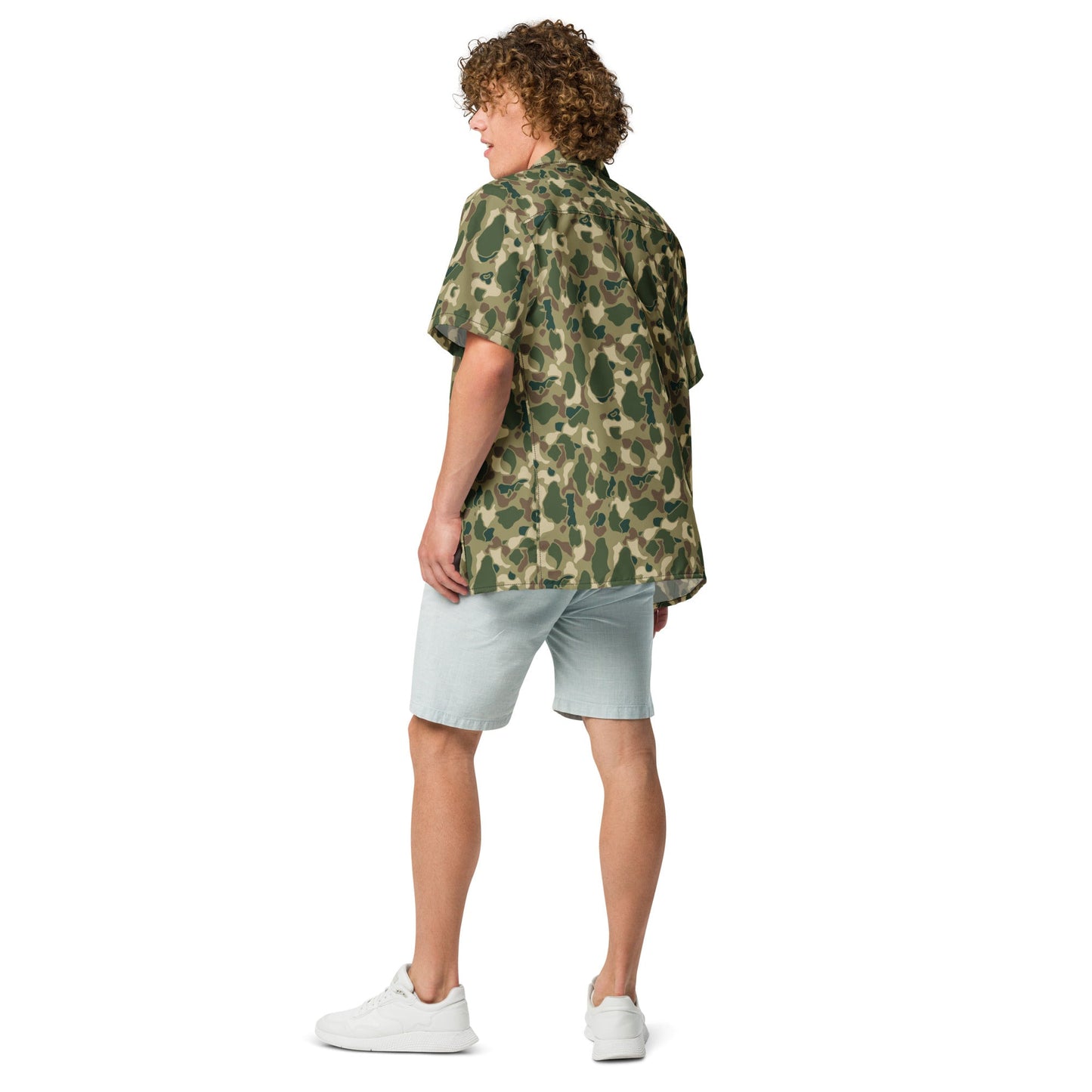 American Frog Skin Multi-terrain CAMO Unisex Short-Sleeve Button Shirt