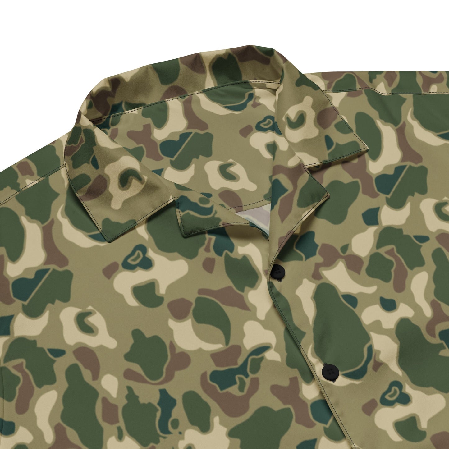 American Frog Skin Multi-terrain CAMO Unisex Short-Sleeve Button Shirt