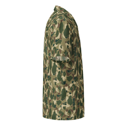 American Frog Skin Multi-terrain CAMO Unisex Short-Sleeve Button Shirt