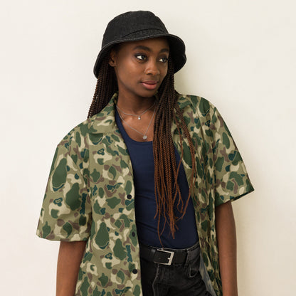 American Frog Skin Multi-terrain CAMO Unisex Short-Sleeve Button Shirt