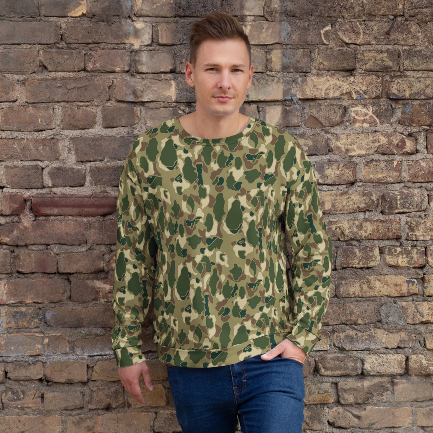 American Frog Skin Multi-terrain CAMO Unisex Sweatshirt - 2XS