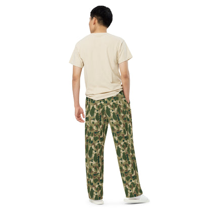 American Frog Skin Multi-terrain CAMO Unisex Wide-Leg Leisure Pants