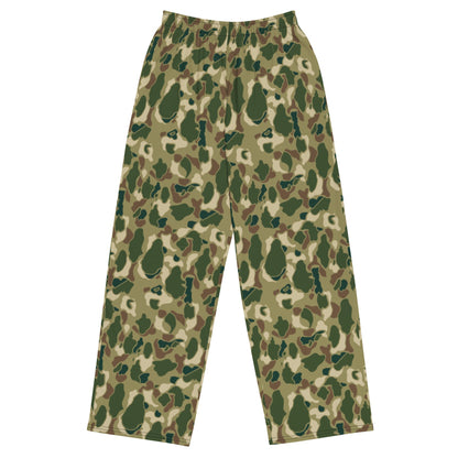 American Frog Skin Multi-terrain CAMO Unisex Wide-Leg Leisure Pants - 2XS