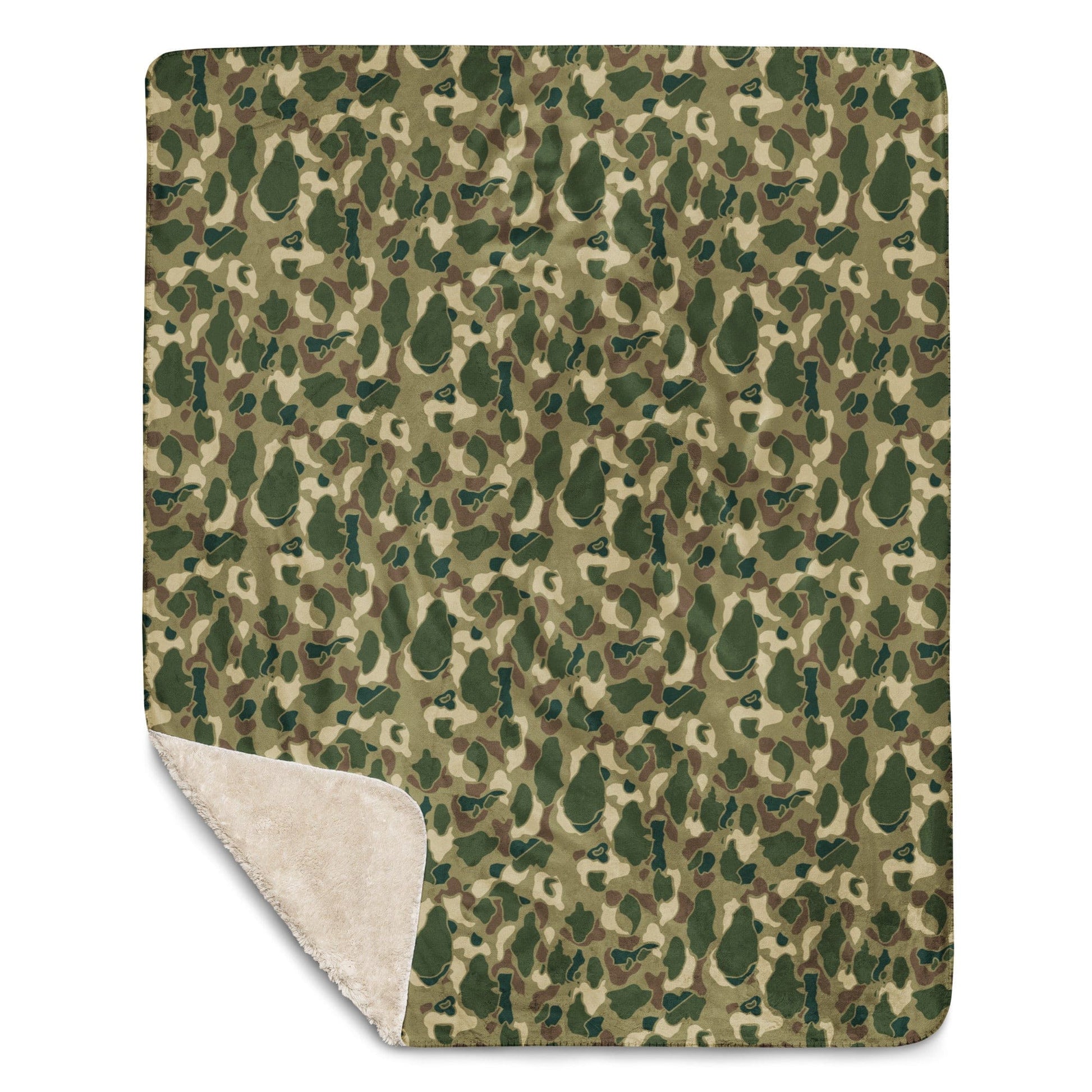 American Frog Skin Multi-terrain CAMO Sherpa Blanket