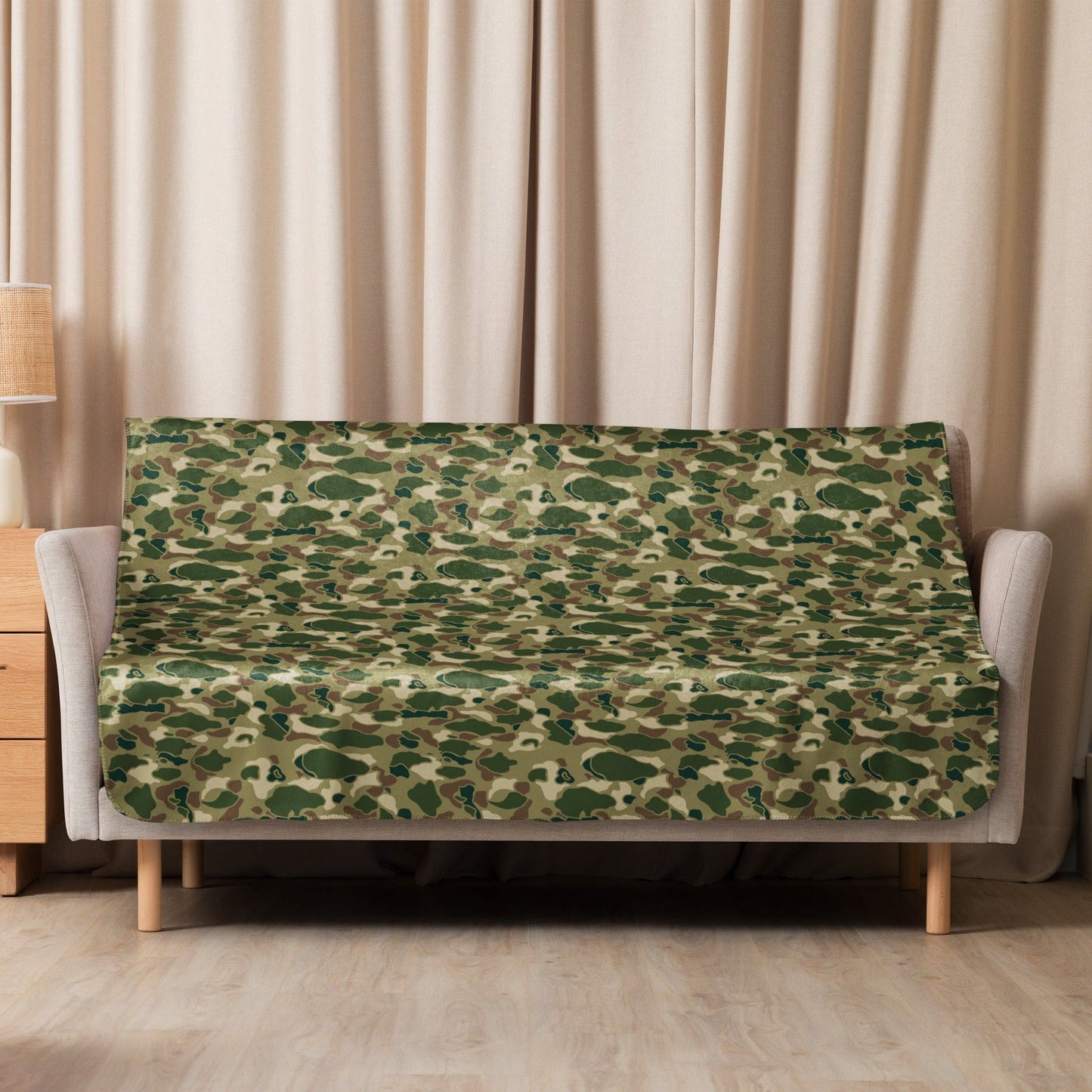 American Frog Skin Multi-terrain CAMO Sherpa Blanket