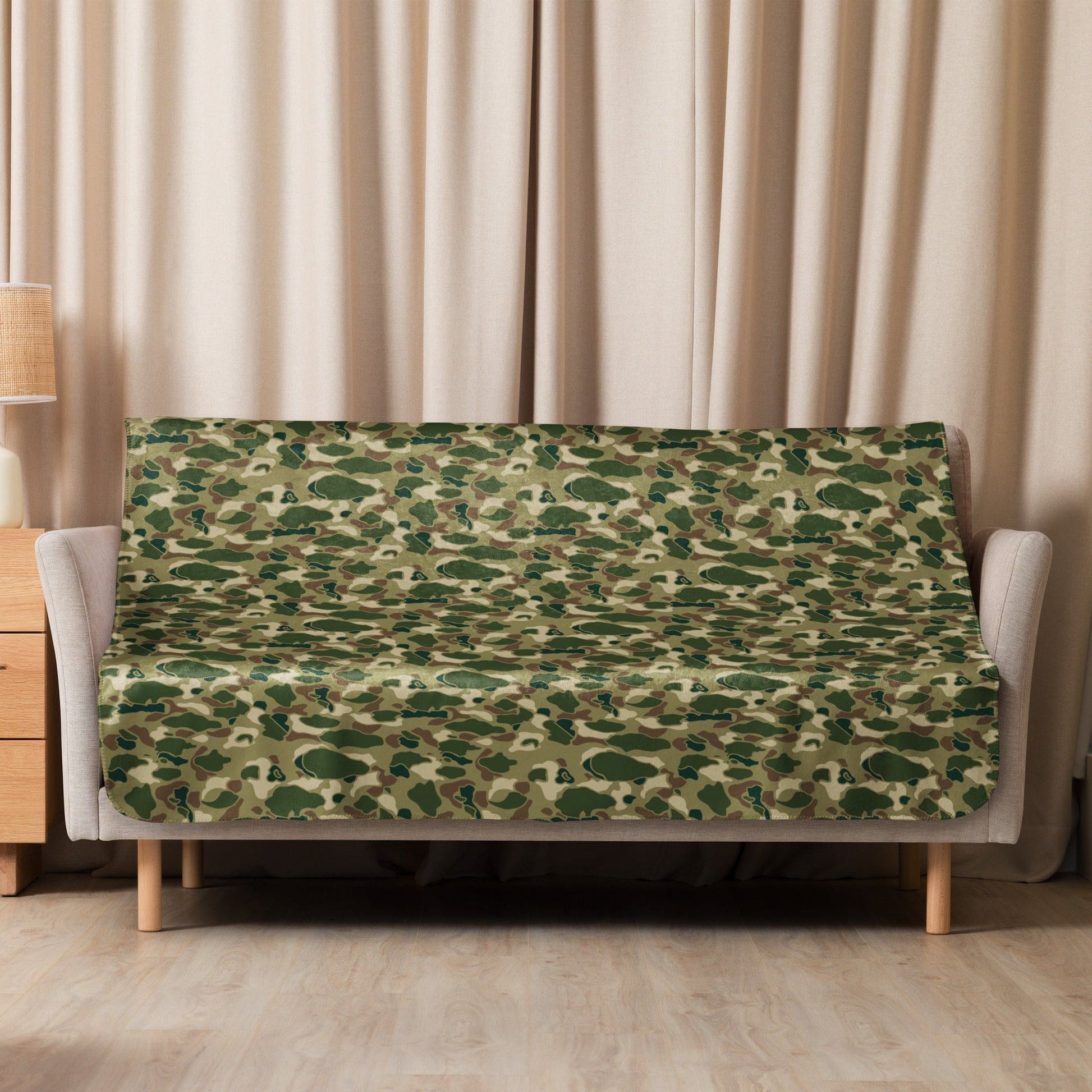 American Frog Skin Multi-terrain CAMO Sherpa Blanket