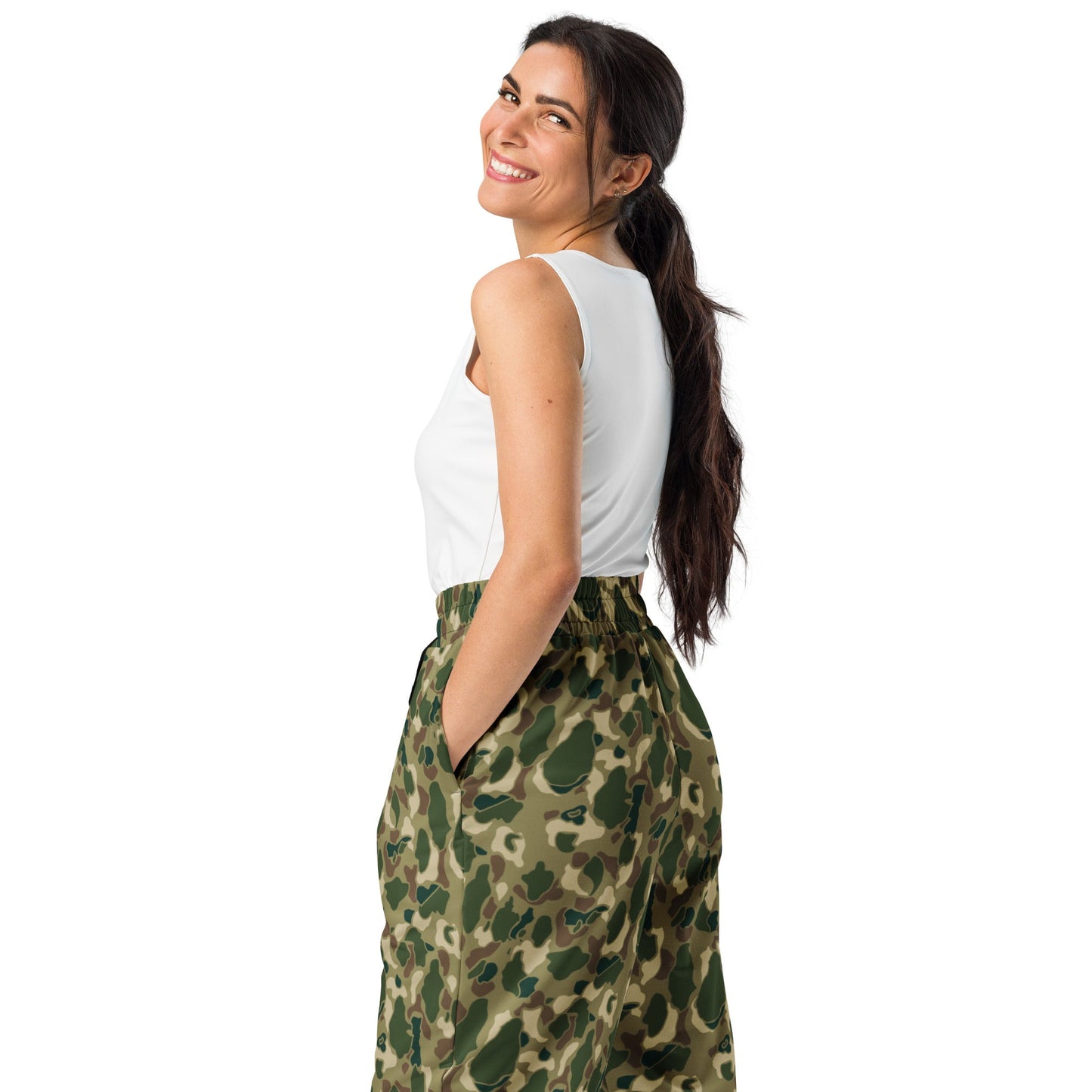 American Frog Skin Multi-terrain CAMO Wide-leg joggers - Joggers