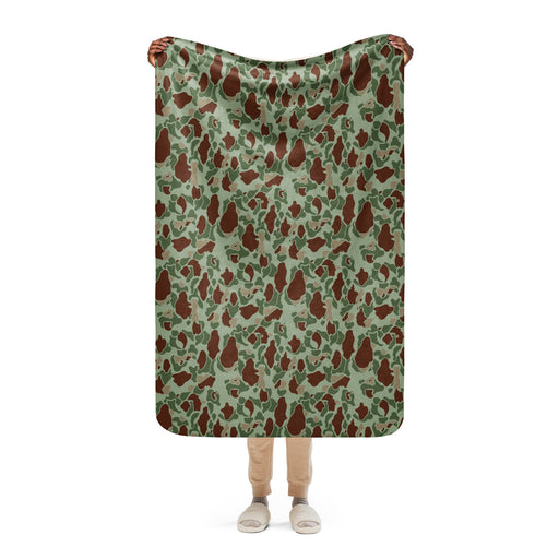 American Frog Skin Raider CAMO Sherpa Blanket - 37″×57″