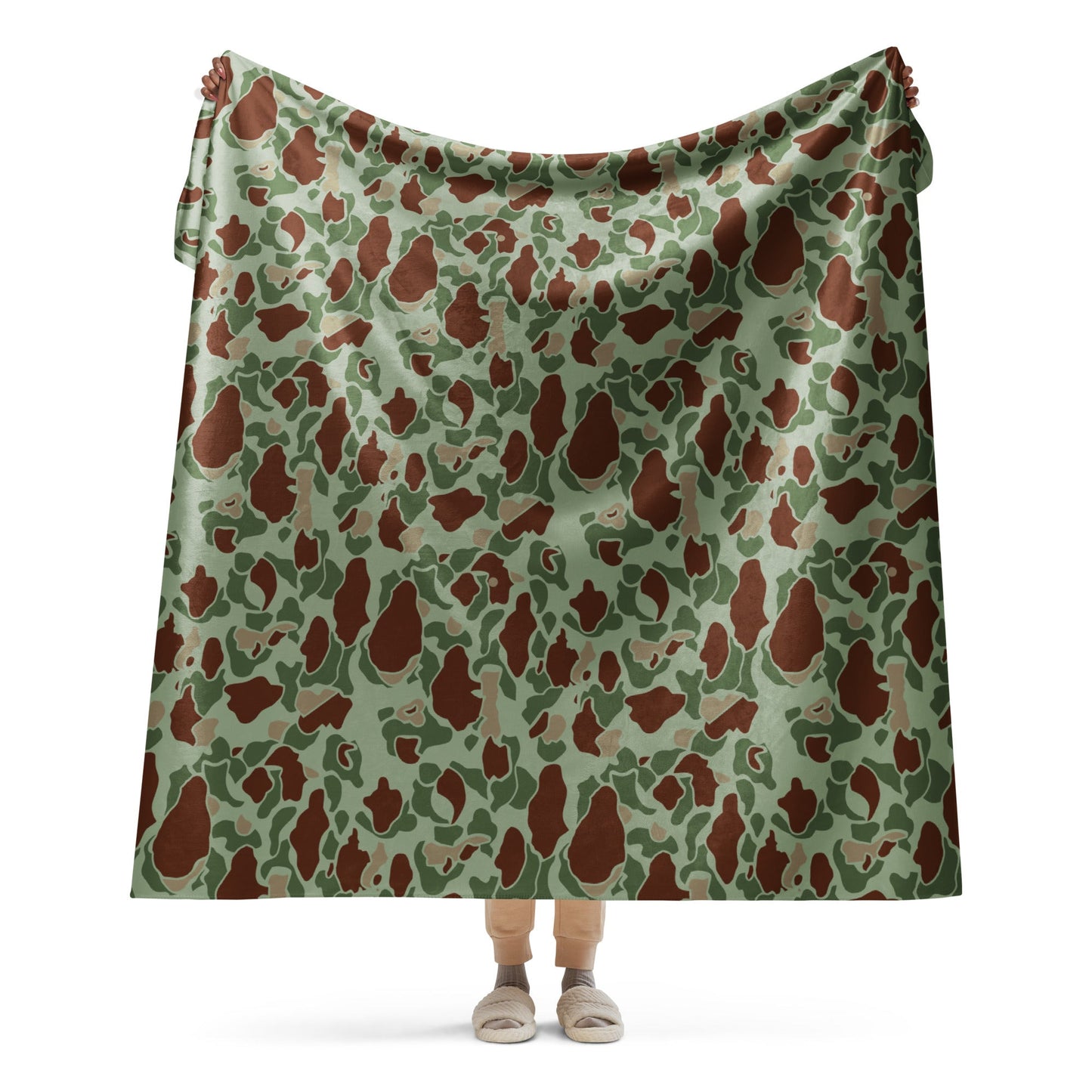 American Frog Skin Raider CAMO Sherpa blanket - 60″×80″ - Blankets