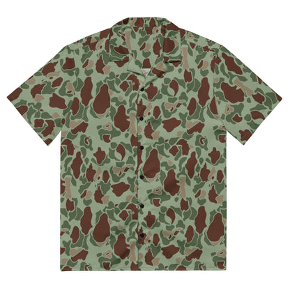 American Frog Skin Raider CAMO Unisex button shirt - 2XS - Button Shirts