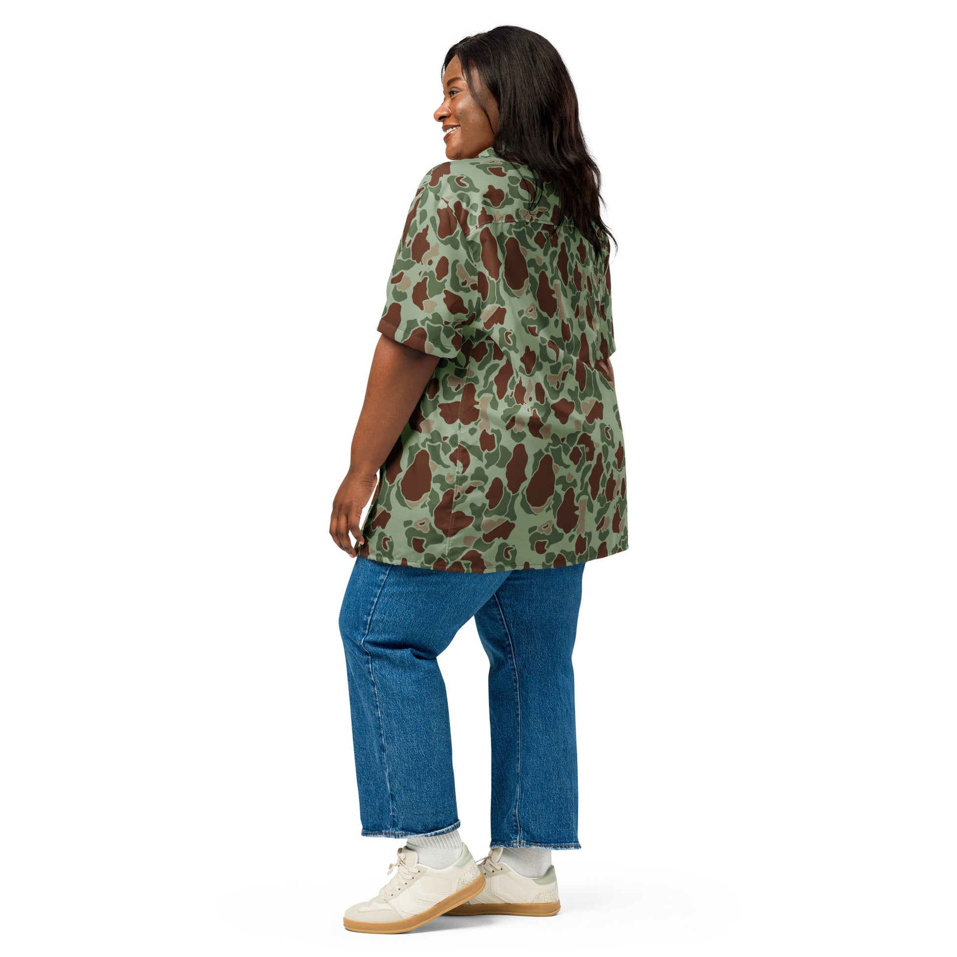 American Frog Skin Raider CAMO Unisex button shirt - Button Shirts