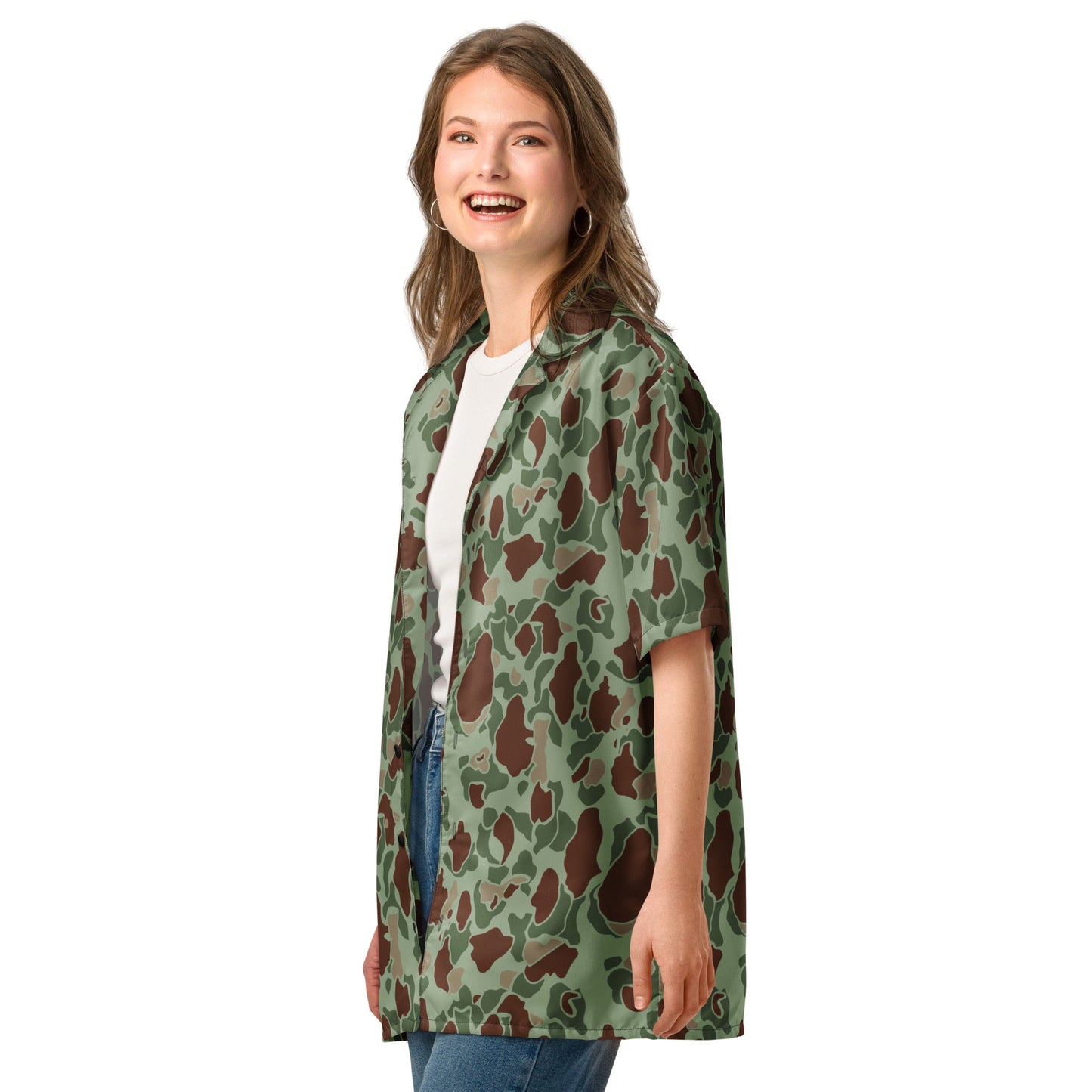 American Frog Skin Raider CAMO Unisex button shirt - Button Shirts