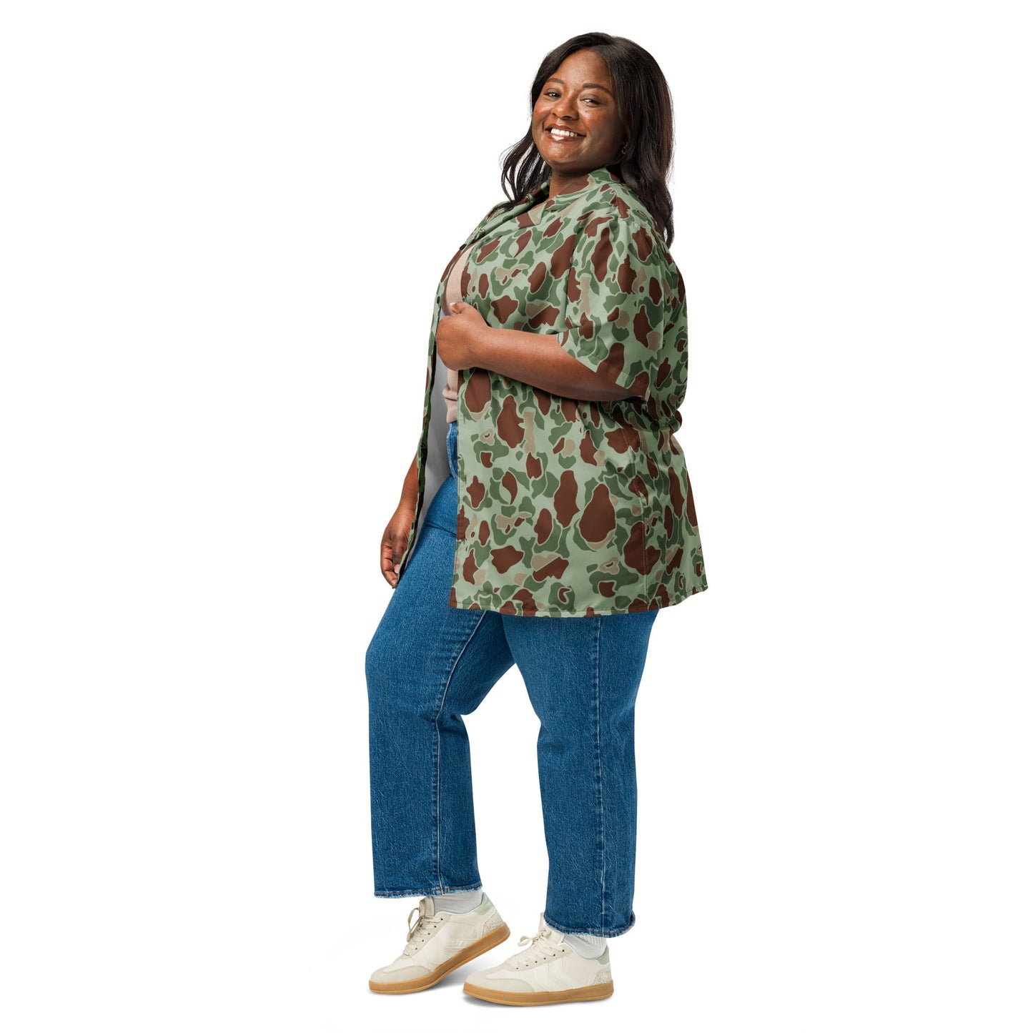 American Frog Skin Raider CAMO Unisex button shirt - Button Shirts