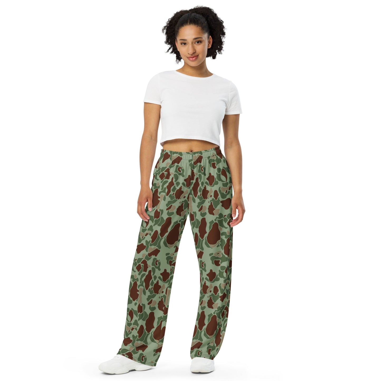 American Frog Skin Raider CAMO unisex wide-leg pants - Wide-leg Pants