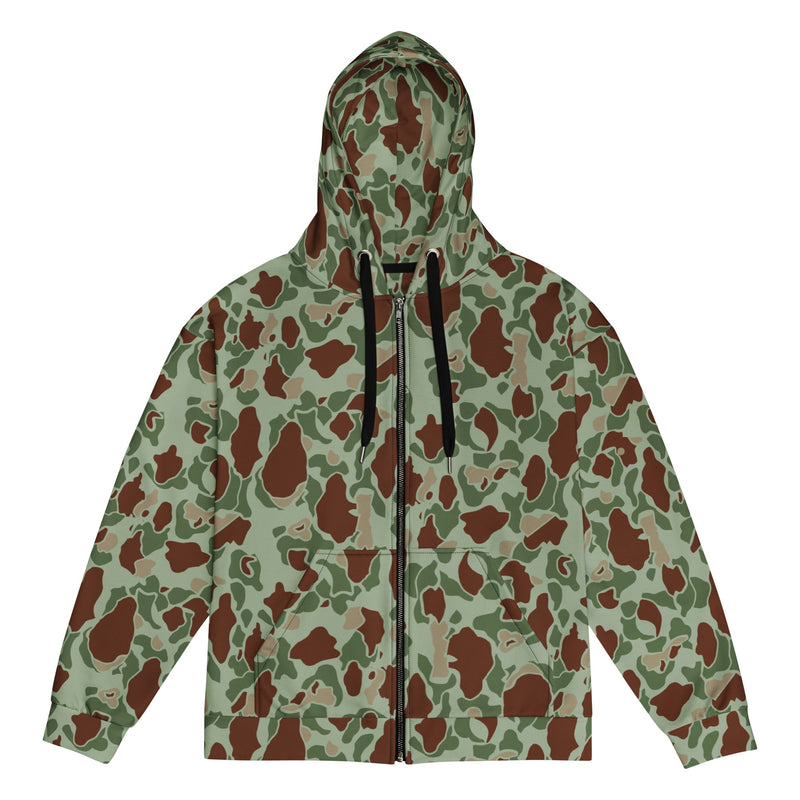 American Frog Skin Raider CAMO Unisex Zip Hoodie - 2XS