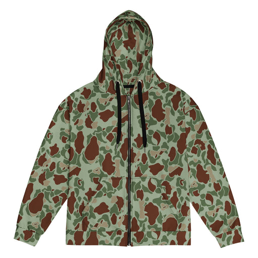 American Frog Skin Raider CAMO Unisex Zip Hoodie - 2XS