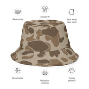 American Frog Skin Sandbeach CAMO Reversible Bucket Hat