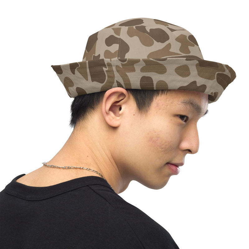 American Frog Skin Sandbeach CAMO Reversible Bucket Hat