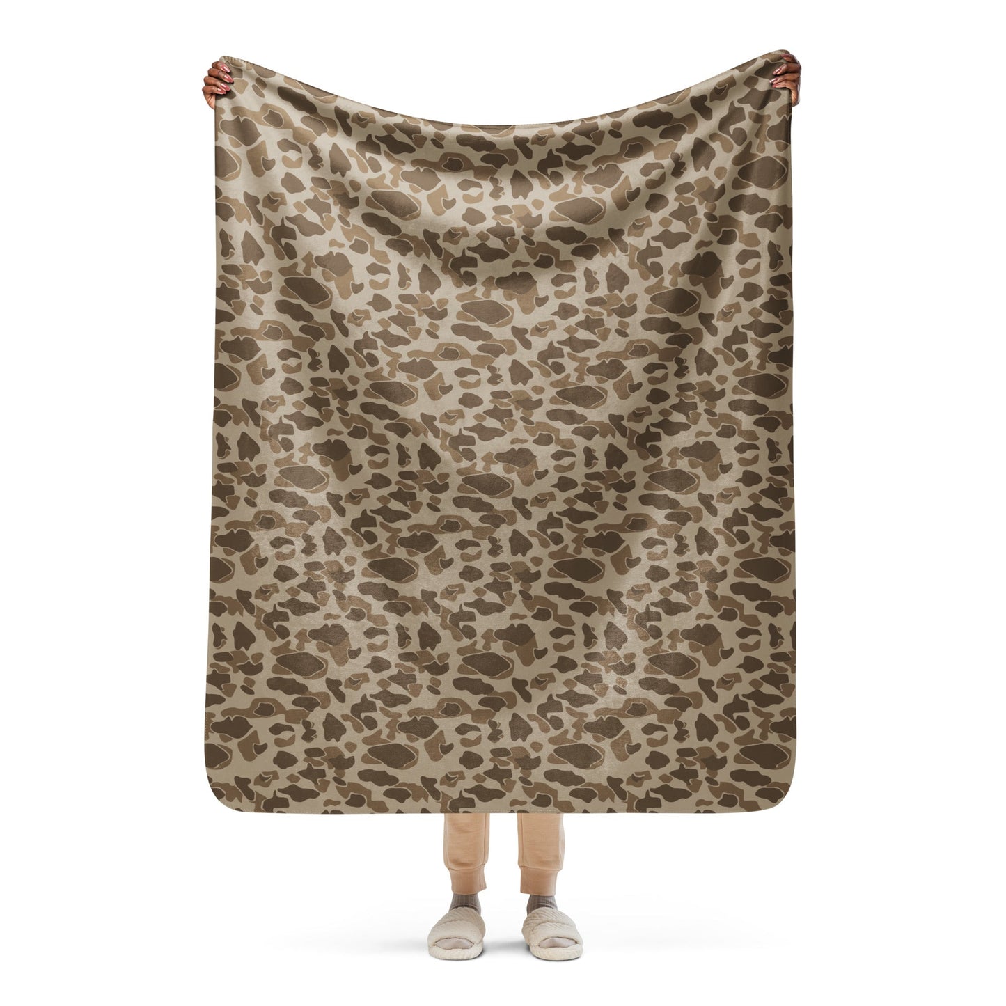 American Frog Skin Sandbeach CAMO Sherpa blanket - 50″×60″ - Blankets