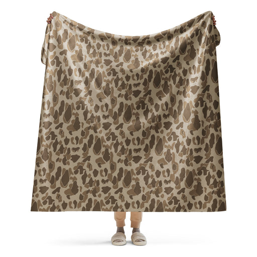 American Frog Skin Sandbeach CAMO Sherpa Blanket - 60″×80″