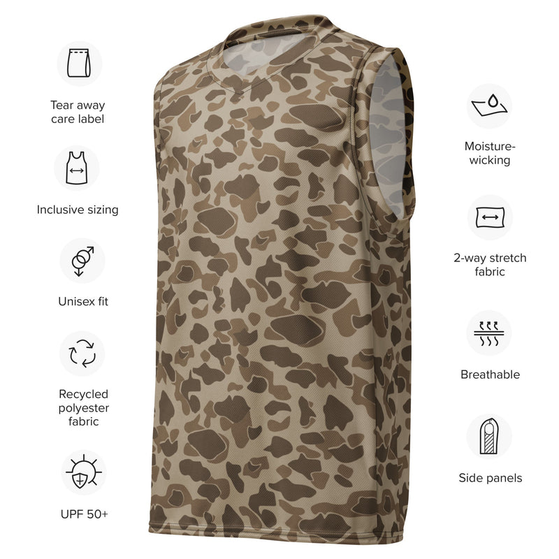 American Frog Skin Sandbeach CAMO Unisex Basketball Jersey