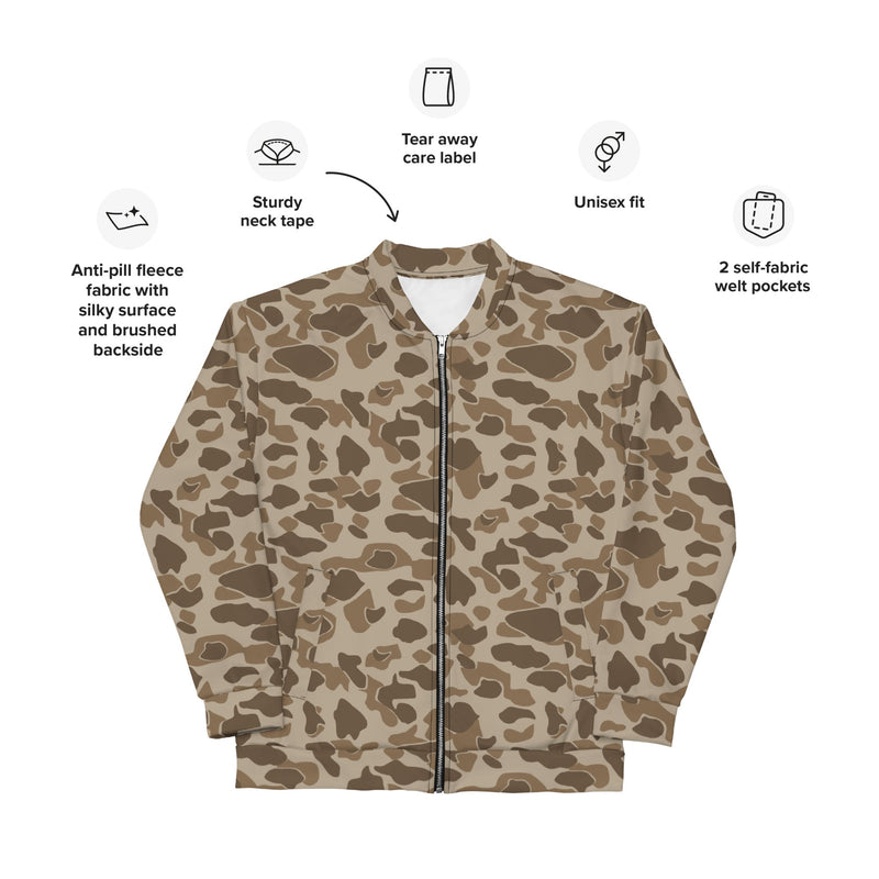 American Frog Skin Sandbeach CAMO Unisex Bomber Jacket