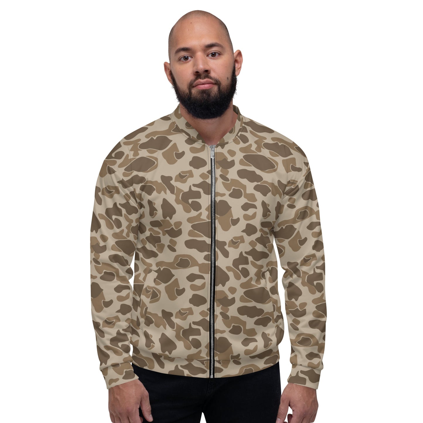 American Frog Skin Sandbeach CAMO Unisex Bomber Jacket - Jackets