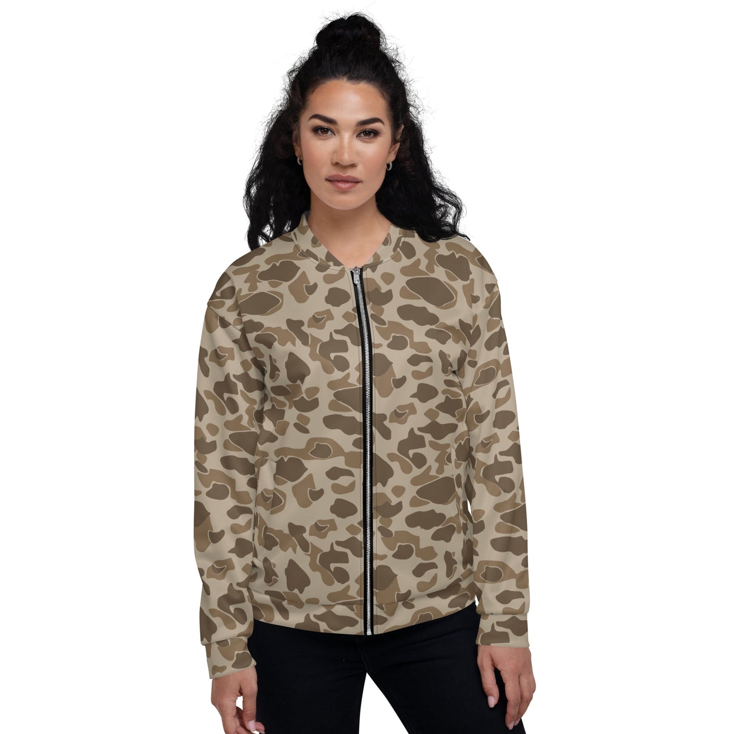 American Frog Skin Sandbeach CAMO Unisex Bomber Jacket - Jackets