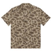 American Frog Skin Sandbeach CAMO Unisex Short-Sleeve Button Shirt - 2XS