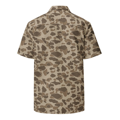 American Frog Skin Sandbeach CAMO Unisex button shirt - Button Shirts