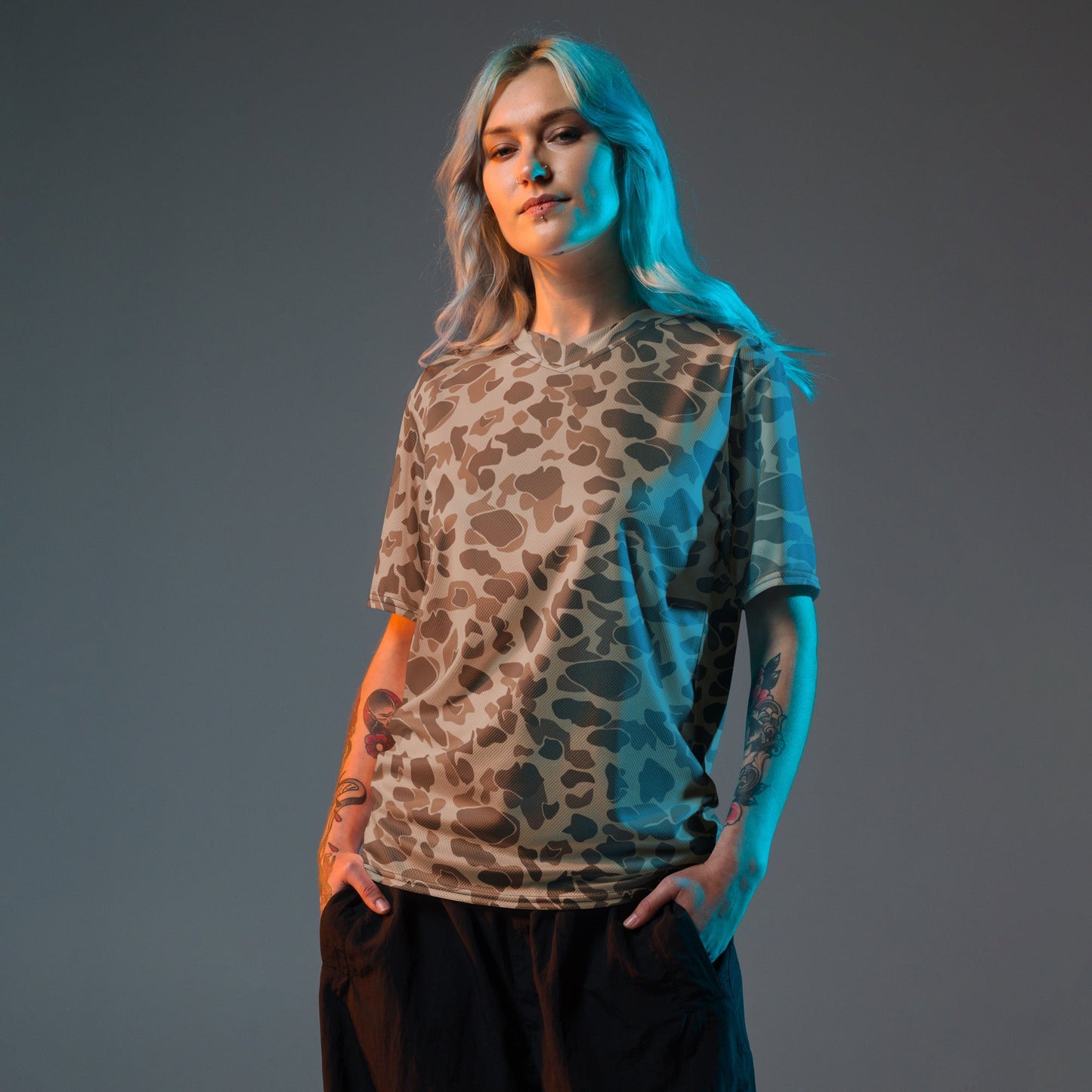 American Frog Skin Sandbeach CAMO unisex sports jersey - Sports Jerseys