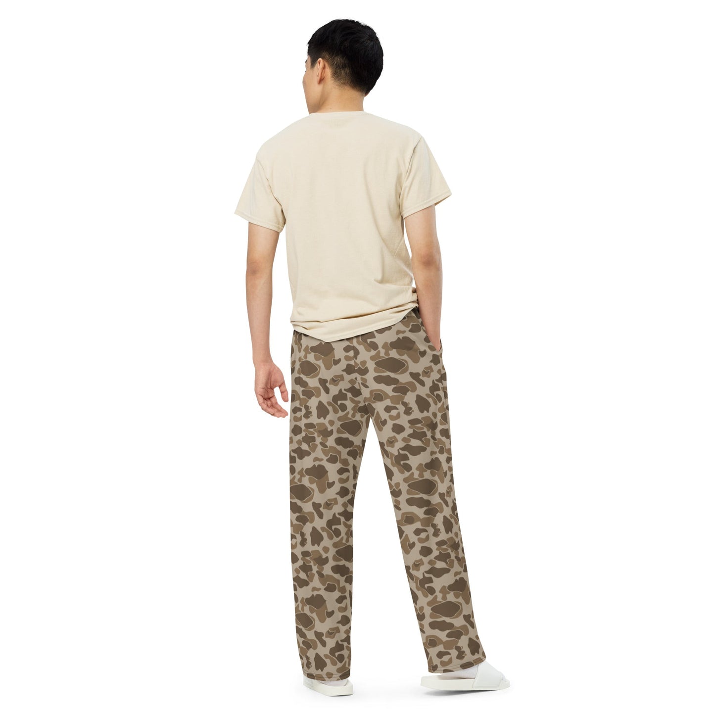 American Frog Skin Sandbeach CAMO unisex wide-leg pants - Wide-leg Pants