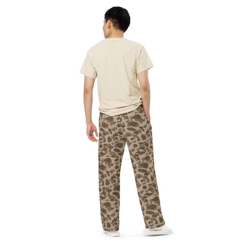 American Frog Skin Sandbeach CAMO Unisex Wide-Leg Leisure Pants