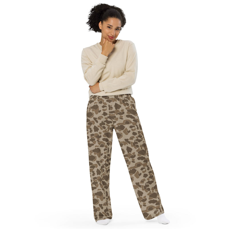 American Frog Skin Sandbeach CAMO Unisex Wide-Leg Leisure Pants