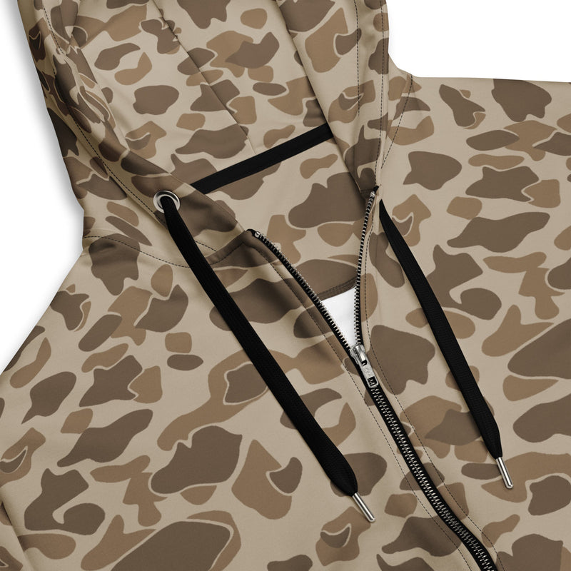 American Frog Skin Sandbeach CAMO Unisex Zip Hoodie