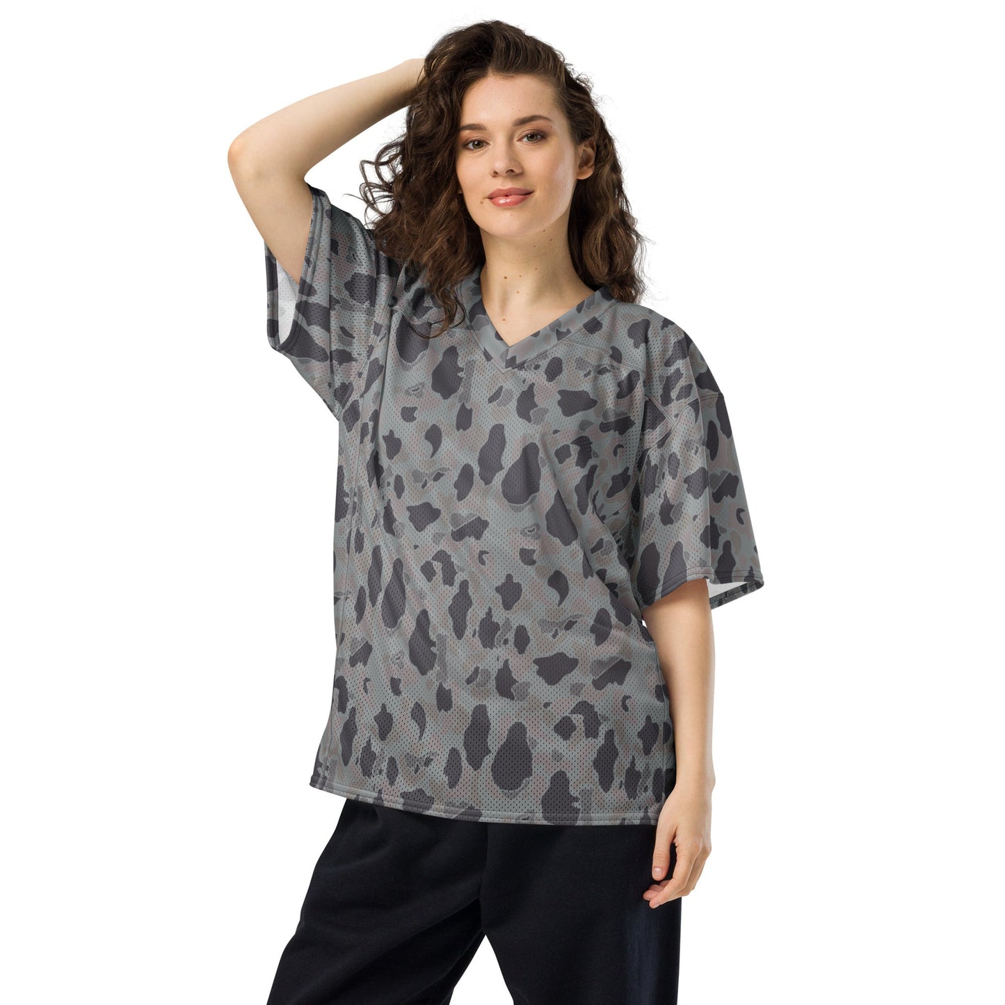 American Frog Skin Snow Shadow CAMO Unisex Football Jersey